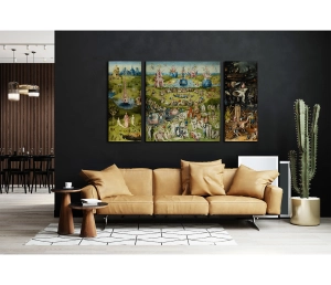 Hieronymus Bosch - Záhrada pozemských rozkoší­ - The Garden of Earthly Delights - reprodukcia