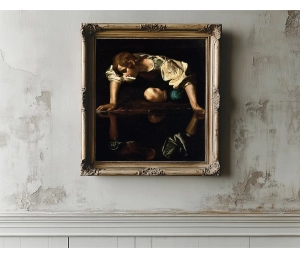 Caravaggio - Narcis - Narcissus - reprodukcia