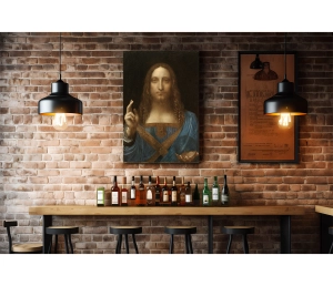 Leonardo da Vinci - Salvator Mundi - reprodukcia