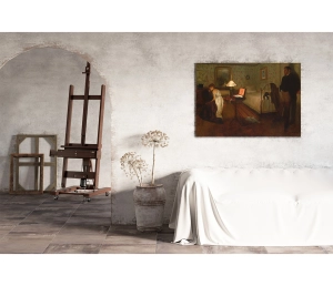 Edgar Degas - Interiér - Interior - reprodukcia
