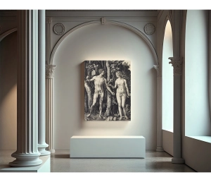 Albrecht Dürer - Adam a Eva - Adam and Eve - reprodukcia