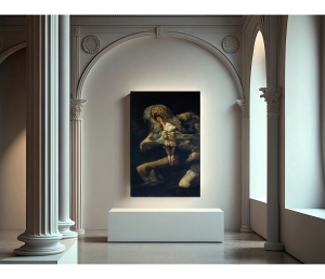 Francisco Goya - Saturn požierajúci svojho syna - saturn devouring his son - reprodukcia