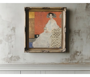 Gustav Klimt - Portrét Fritzi Riedler - Portrait of Fritza Riedler - reprodukcia