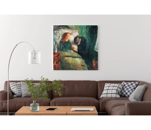 Edvard Munch - Choré dieťa - The Sick Child - reprodukcia