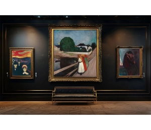Edvard Munch - Dievčatá na moste 2 - The Girls on the Bridge 2 - reprodukcia