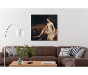 Rembrandt van Rijn - Bathsheba pri kúpeli - Bathsheba at Her Bath - reprodukcia
