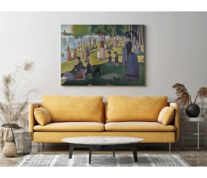 Georges Seurat - Nedeľné popoludnie na ostrove La Grande Jatte - A Sunday Afternoon on the Island of La Grande Jatte - reprodukcia