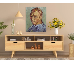 Vincent van Gogh - Autoportrét (Autoportrét bez brady) - Self-portrait without beard - reprodukcia