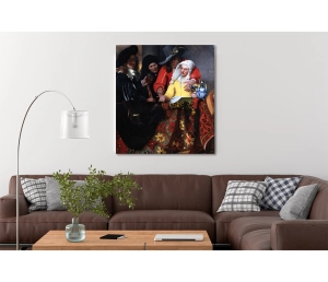 Jan Vermeer - Dohadzovač - The Procuress - reprodukcia