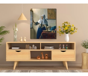 Jan Vermeer - Žena s džbánom na vodu - Woman with a Water Jug - reprodukcia