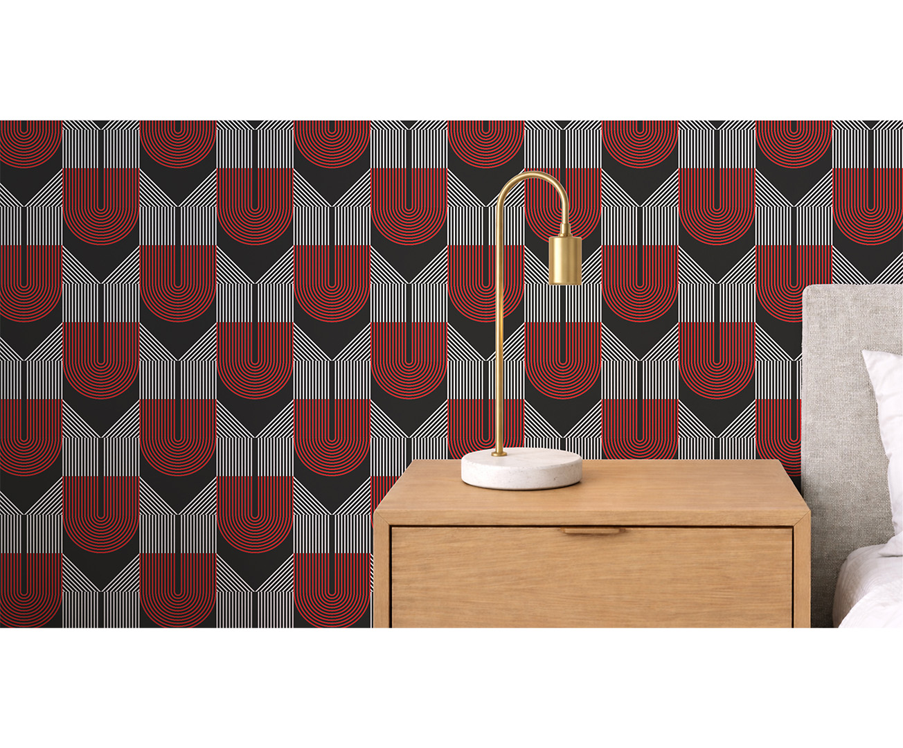 Luxusní art deco vzor – moderní designová tapeta