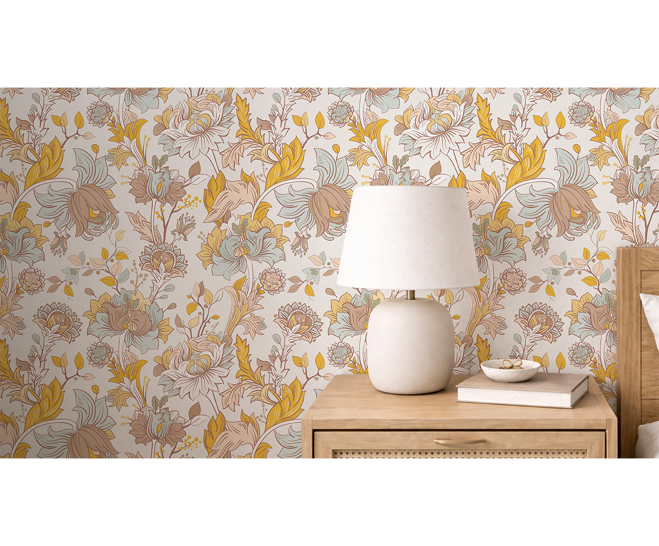 Botanický vintage vzor – designová tapeta na zeď