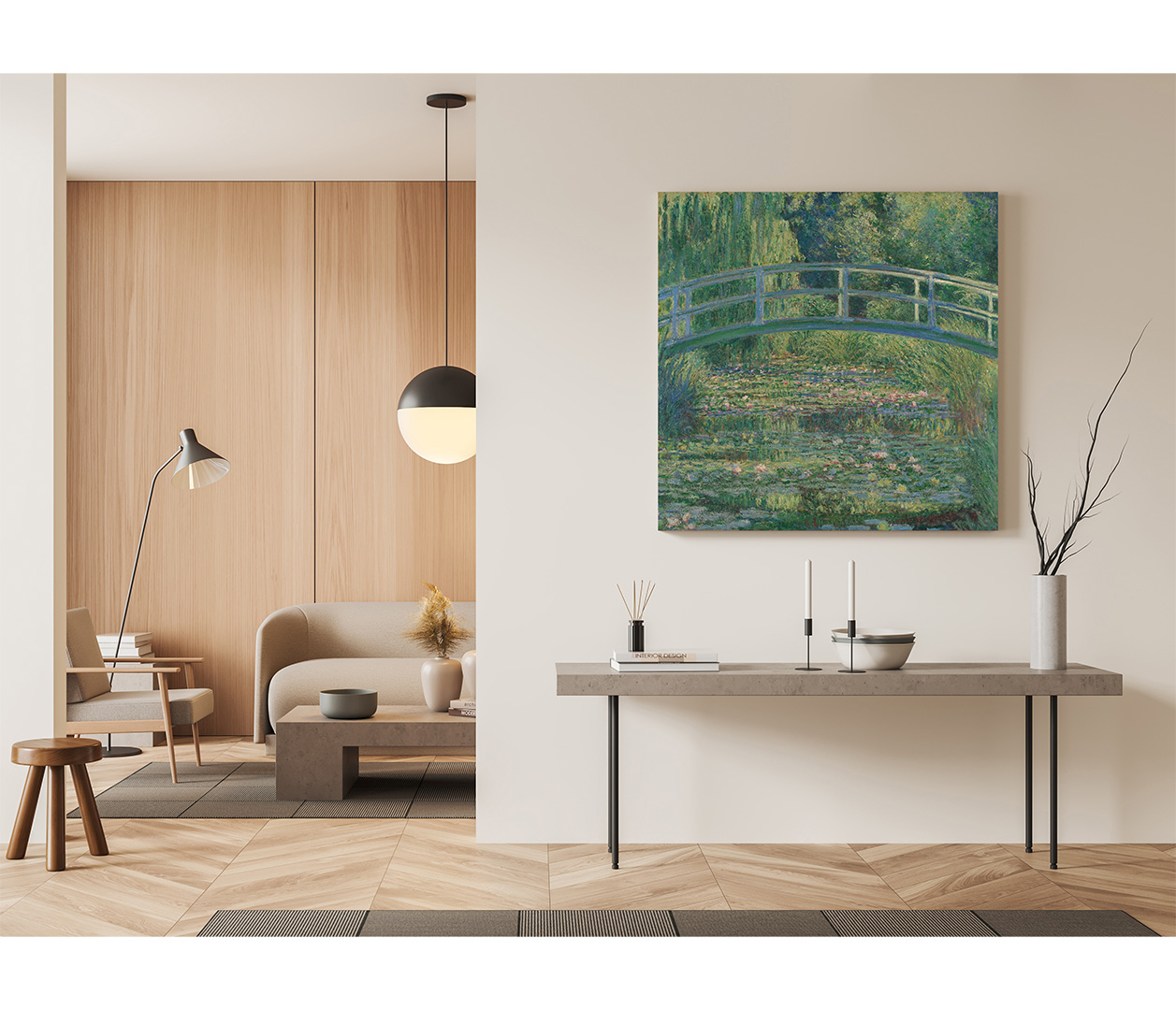 Claude Monet - Rybník s lekníny - The Water Lily Pond - reprodukce