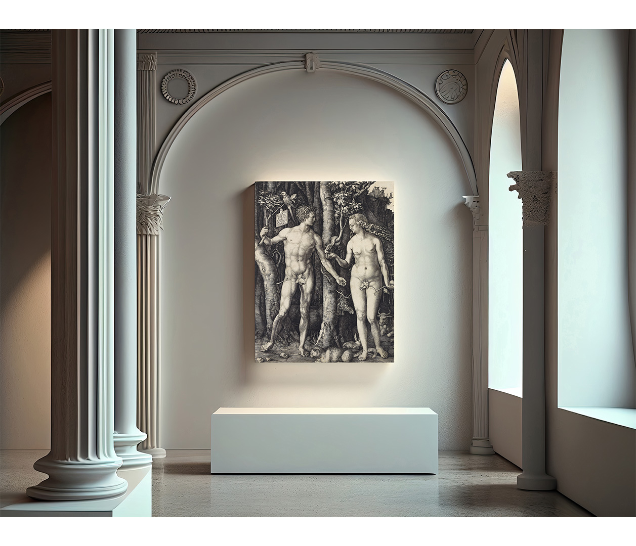 Albrecht Dürer - Adam a Eva - Adam and Eve - reprodukce