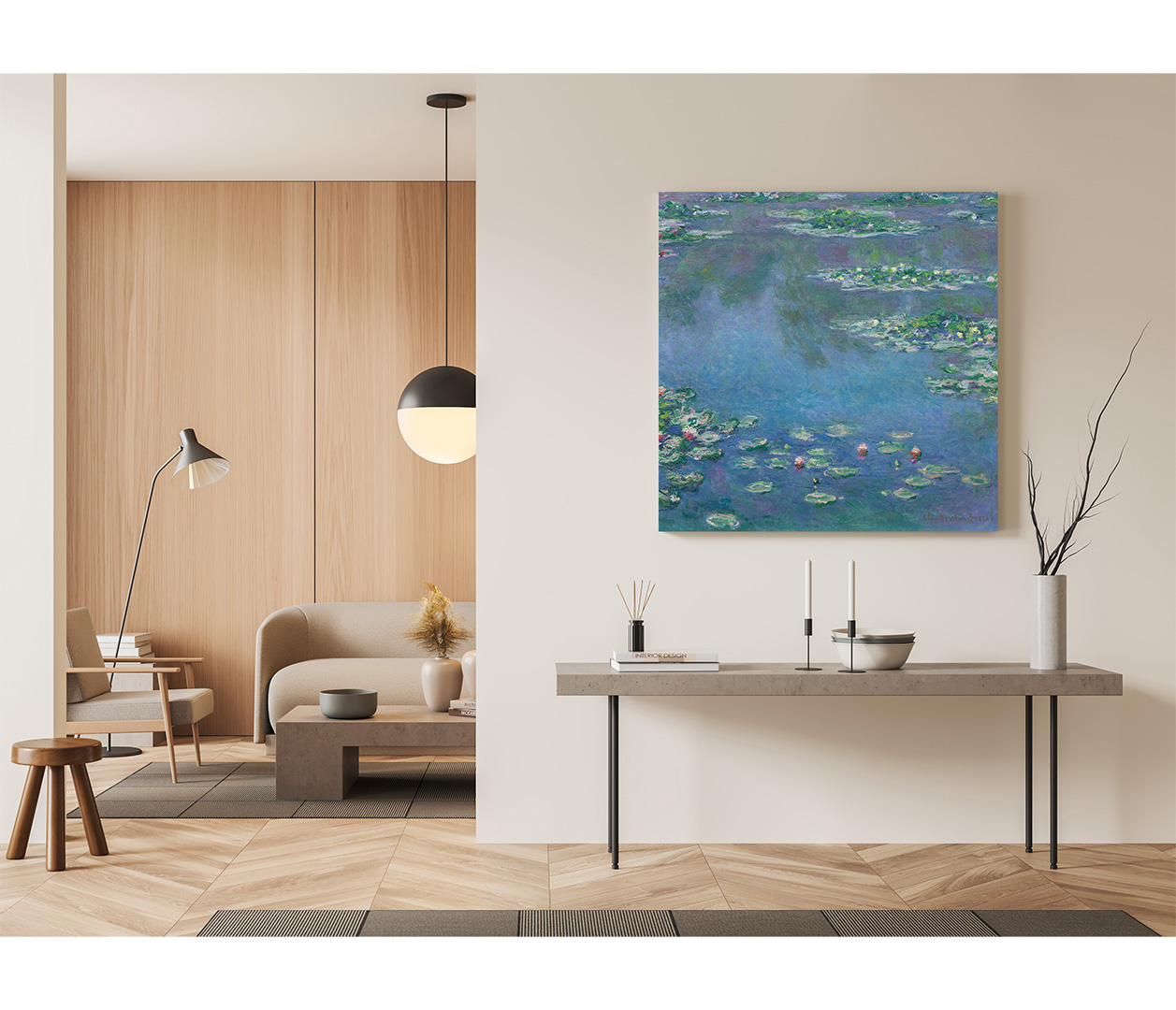 Claude Monet - Lekníny - Water Lilies (1906) - reprodukce
