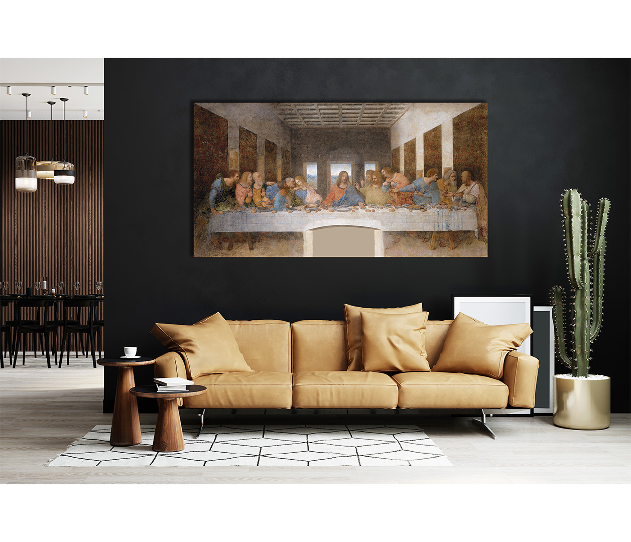 Leonardo da Vinci - Poslední večeře - The Last Supper - reprodukce