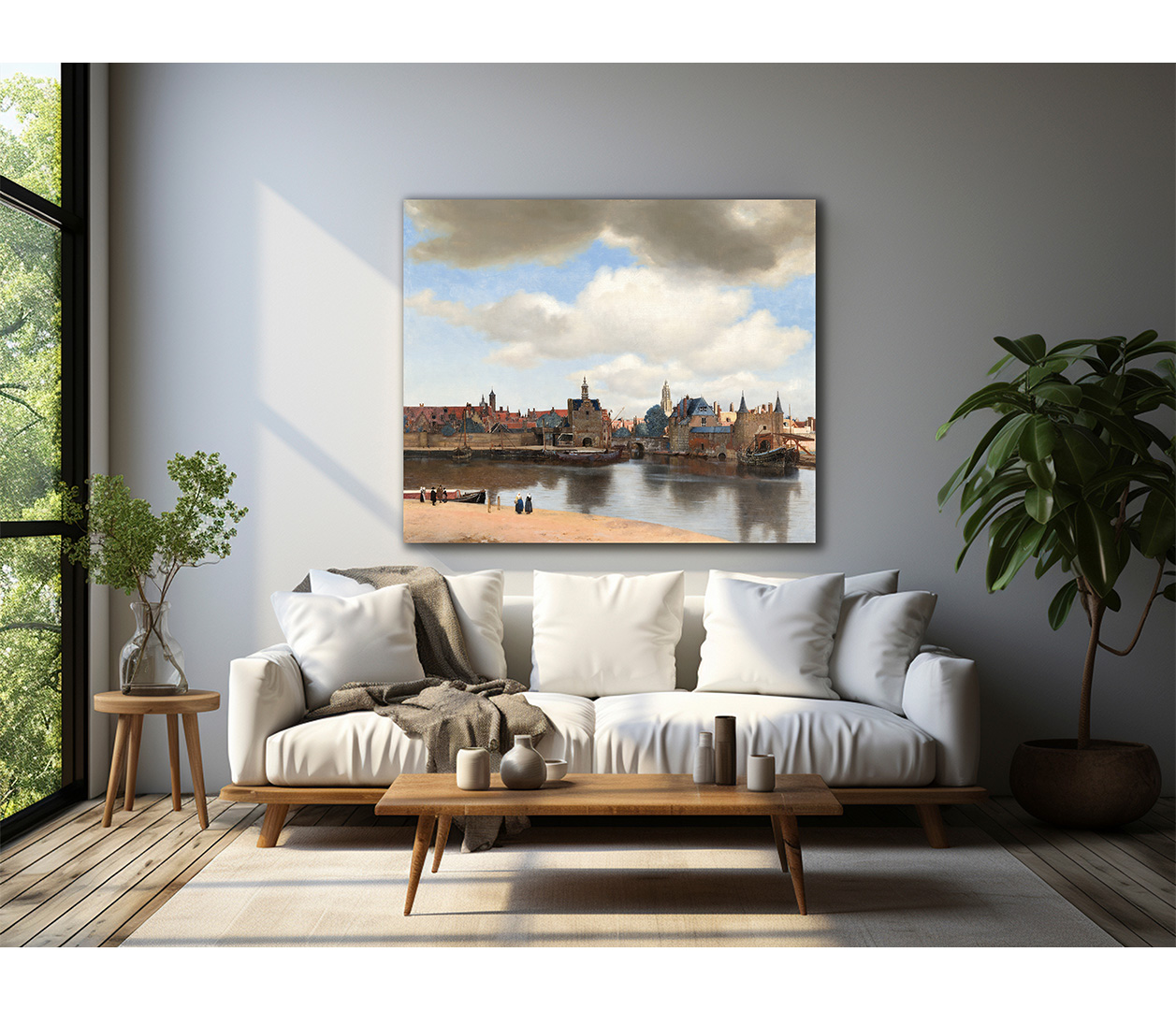 Jan Vermeer - Pohled na Delft - View of Delft - reprodukce