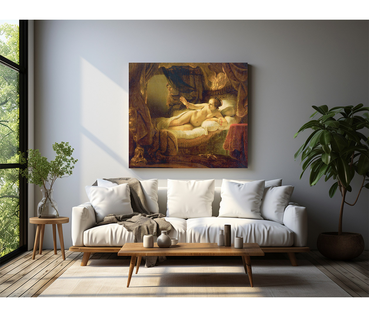 Rembrandt van Rijn - Danae - reprodukce