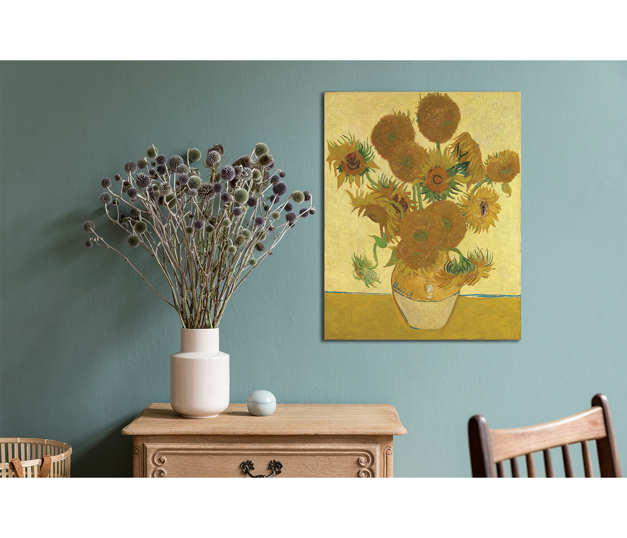 Vincent van Gogh - Slunečnice - Vase with Fifteen Sunflowers - reprodukce